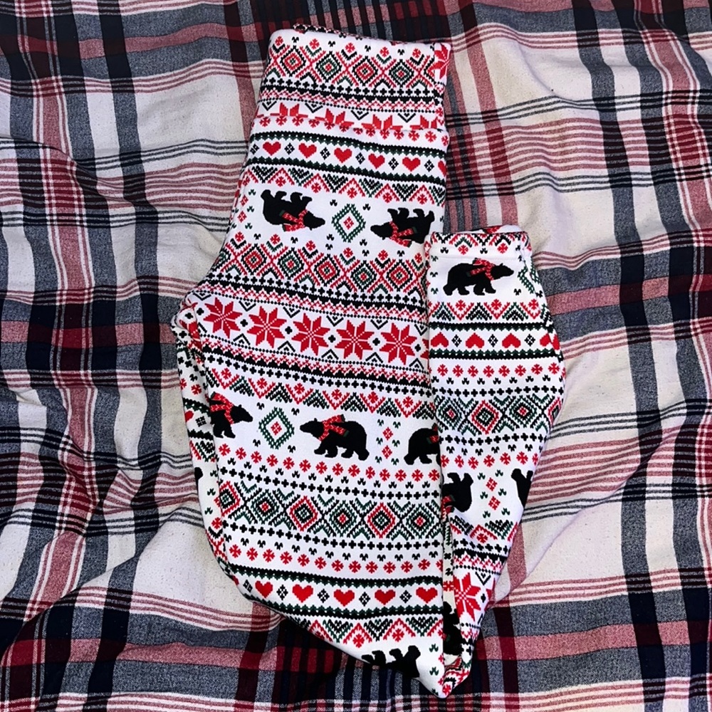 Christmas fluffy pants